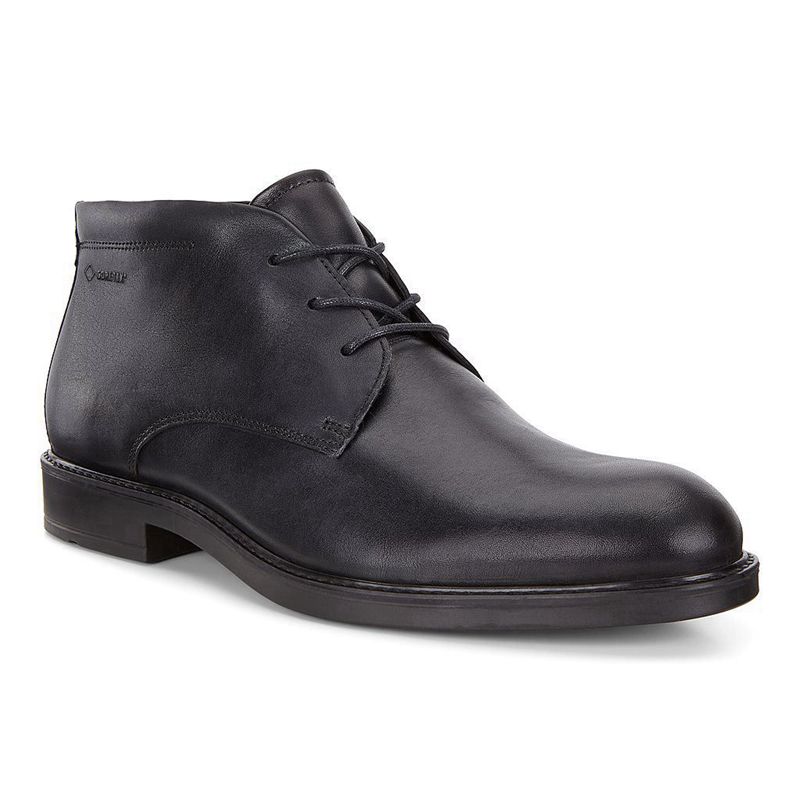 Men Boots Ecco Vitrus Iii - Business Shoe Black - India JIFSHM043